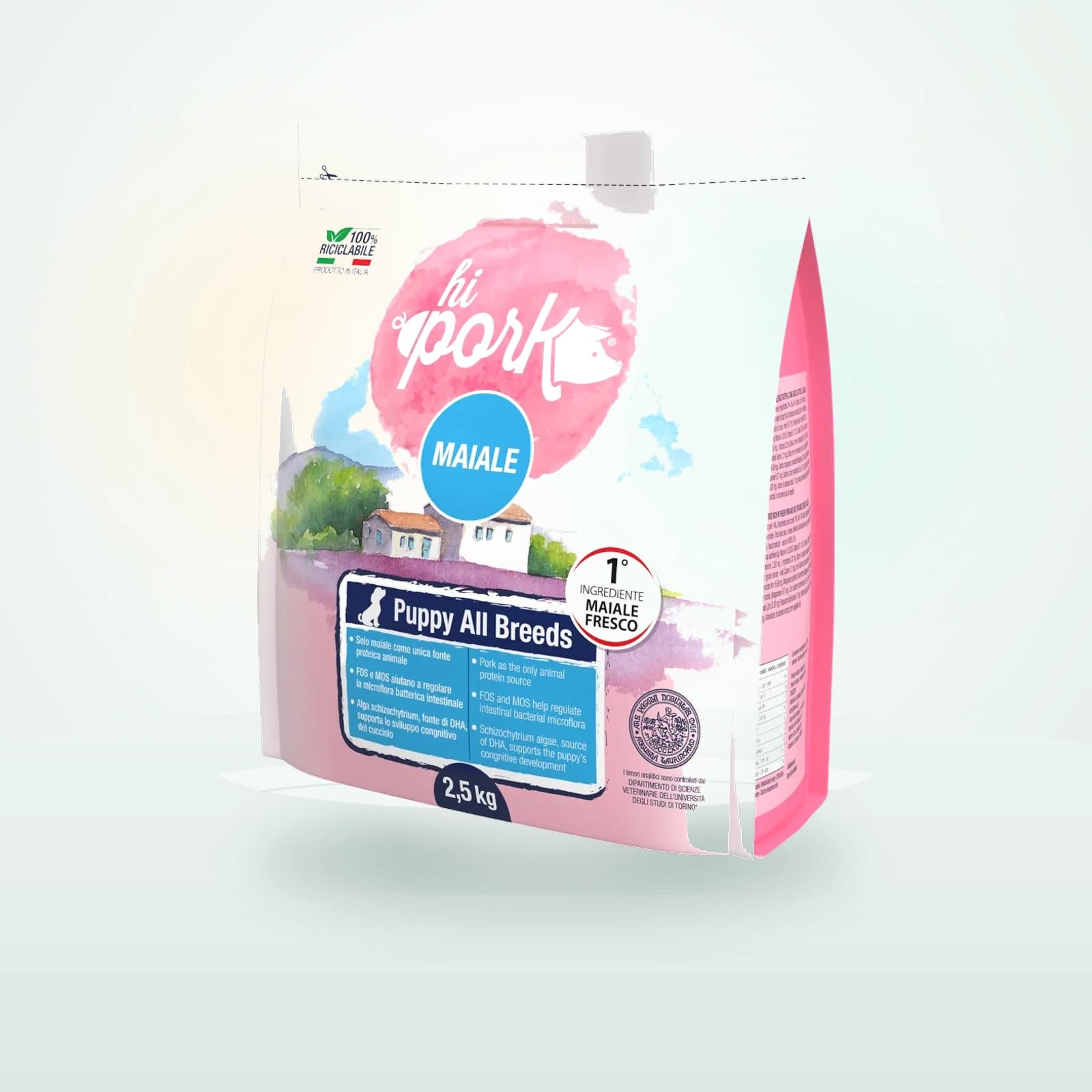 Hi Pet Food Hi Pork All breeds Puppy al Maiale Fresco