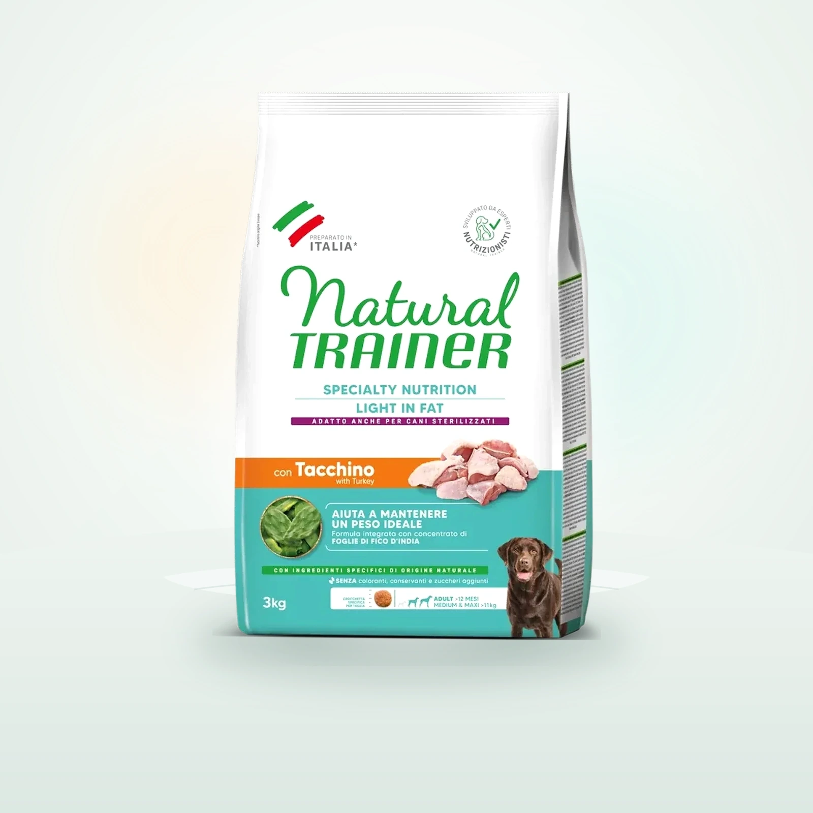 Natural Trainer Specialty Light in Fat Medium & Maxi Adult Tacchino
